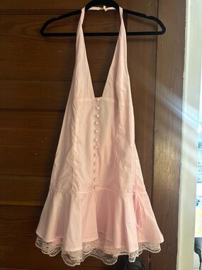 Peppermayo Blush Pink halter Dress